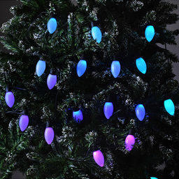 Электрогирлянда-Smart 6 м, 20 ламп, 10 режимов, USB, ИК пульт (цветная)