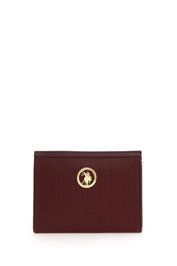 U. S. Polo Assn Женская бордовая красная сумка через плечо - U.s. polo assn фото 3