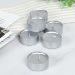 Свеча 12 штук набор Серебро / M-1208 /уп 24/96/711433 - ГалеонТрейд фото 2