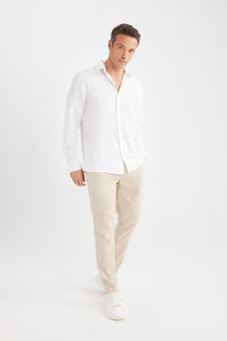 Yazl_k Jogger Keten D_z Pa_a Pantolon - Defacto фото 2