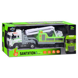 Машина  "Мега Прицеп" (свет, звук) в коробке