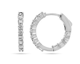 Серьги из серебра куб.циркон., ТЦ-41