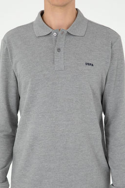 Мужской серый меланжевый базовый свитшот Неожиданная скидка в корзине - U.s. polo assn фото 6