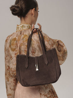 Замшевая сумка Sophie DBR 31059 коричневый шоколад  фото 4