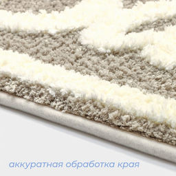 Коврик для ванной и туалета SAVANNA Bath, 40?60 см, бежевый  фото 4