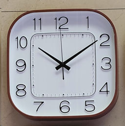 Часы настенные 30 см коричневые / Y8030T18 /уп 20/