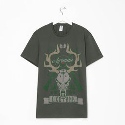 Футболка мужская KAFTAN «Охотник», размер 50, хлопок 100%, хаки