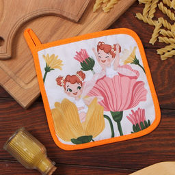 Прихватка Доляна Весна 17х17 см, 35% хл, 65% пэ, ватин 250 г/м2