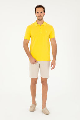 Мужская желтая базовая футболка Неожиданная скидка в корзине - U.s. polo assn фото 4