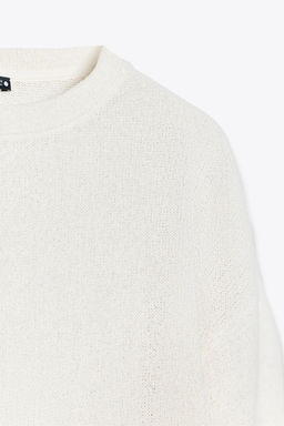 OVERSIZED KNITTED T-SHIRT - Zara фото 7