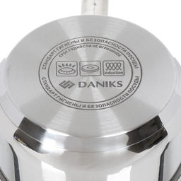 Ковш нерж ОПТИМА 1,5л со стекл крышкой мет/ручка GS-01201-16SP (355260) /Daniks/  фото 7