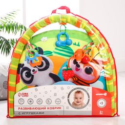 Развивающий коврик с дугами Весёлые малыши, 85х85 см, Крошка Я  фото 7