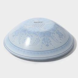 Салатник Доляна «Синева», 600 мл, 18×4.5 см, стекло, голубой