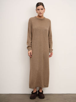 Платье из кашемира 13210 капучино