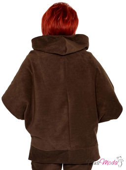 Толстовка-пончо Модель №1443 размеры 44-84 - Plusmoda фото 8