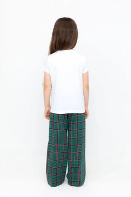 К 1640/белая лилия,шотландская клетка пижама дет - Crockid фото 5