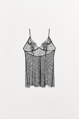 LACE STRAPPY TOP - Zara фото 7