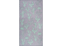 Полотенце махровое 4с403.512ж1 Кактус (мятный5) 45х90 см