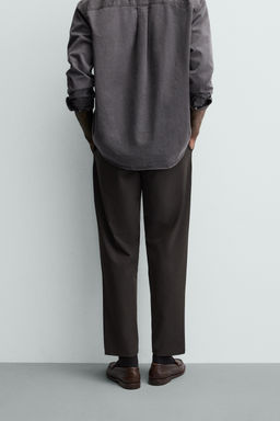 PANTAL?N REGULAR FIT CONFORT / Marr?n - Zara фото 3