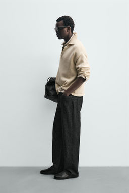 COTTON BLEND KNIT POLO SHIRT - Zara фото 14