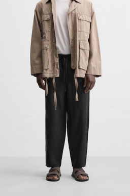 100% LINEN TROUSERS - Zara фото 29