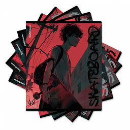 Цена за 5 шт. Тетрадь общая ученическая ErichKrause Mystery Guy, 48 листов, выборочный УФ-лак, клетка_MIX-PACK