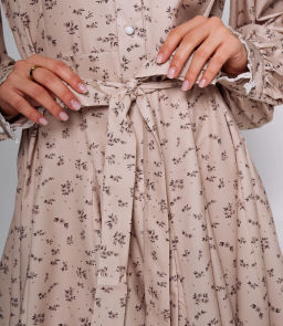 Платье #КТ2503 (2)-1, бежевый