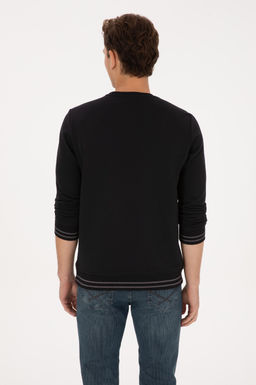Erkek Siyah Sweatshirt