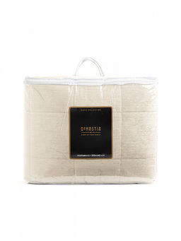 Покрывало вельвет 200x240 молочный вельвет