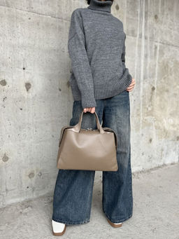 Женская кожаная сумка тоут 3120 Хаки