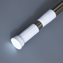 Карниз для ванной Доляна, телескопический, 110-200 см, стальной