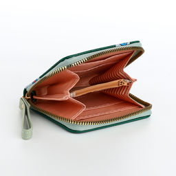 Кошелёк на молнии «Мишки», зелёный