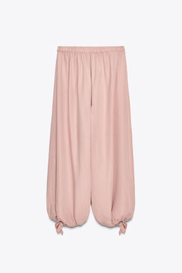 ZW COLLECTION FLOWING GATHERED TROUSERS - Zara фото 2