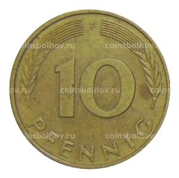 Монета 10 пфеннигов 1978 года F Германия