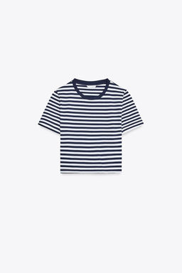 CROPPED STRETCH T-SHIRT - Zara фото 26