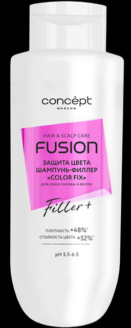 Concept Fusion Шампунь-филлер Color Fix защита кожи головы и цвета волос 500мл.6 /99786