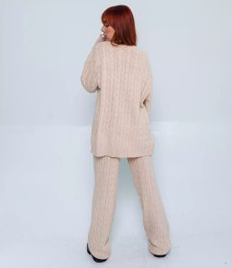 Костюм #КТ36989, бежевый