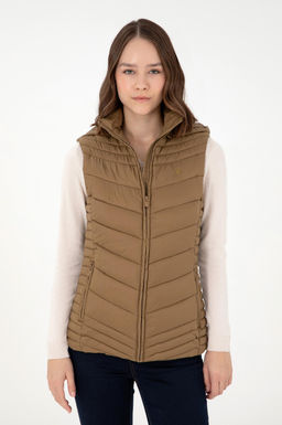 Женский жилет цвета хаки - U.s. polo assn фото 3