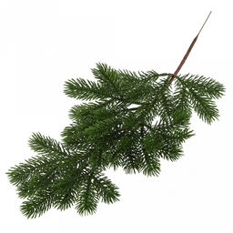 Декоративная ветка Елка 45см, средняя, пластик, зеленый (Россия) - Домашняя мода фото 3