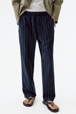 Pantal?n en mezcla de lino Relaxed Fit - H&m фото 12