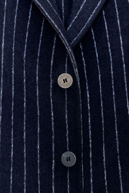 ZW COLLECTION PINSTRIPE BLAZER WITH WOOL - Zara фото 8