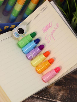 Разноцветные мелки "Happy astronaut", 6 в 1, rainbow