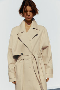 LONG OVERSIZE TRENCH COAT - Zara фото 4