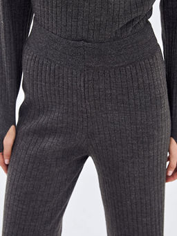 Beli Lastikli Dokulu Kad?n Triko Pantolon