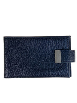 Картхолдер из искусственной кожи, цвет черный