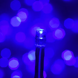 Электрогирлянда светодиодная 3 м, 96 ламп, синий