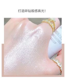 Popo Candy Хайлайтер для лица со спонжем Bronzer Iluminating, тон 02