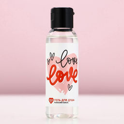 Гель для душа Love, 100 мл, кокос - Чистое счастье фото 7