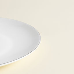 Тарелка для подачи SL Home «Каскарон», 25.4×18.5×2.5 см, овальная, костяной фарфор, белая