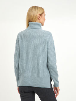 водолазка женская с удлиненной спинкой и со спущенной линией плеча - Glenfield фото 7